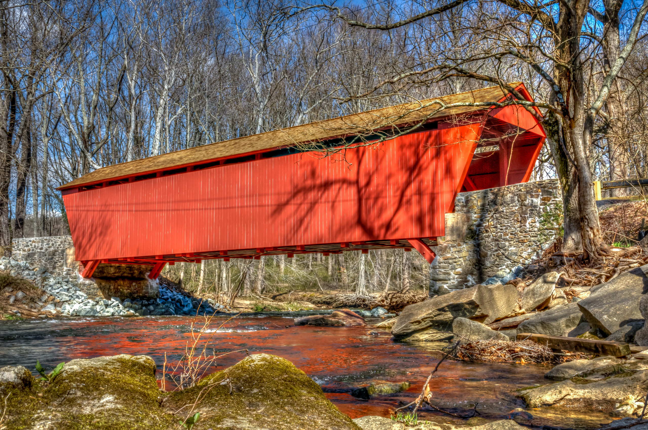 Wallace Montgomery: Jericho Road Covered Bridge; MD;Baltimore County; MDOT SHA; SHA; Harford County; Bridge; Structures; MDQI; Award-Winning; 2016